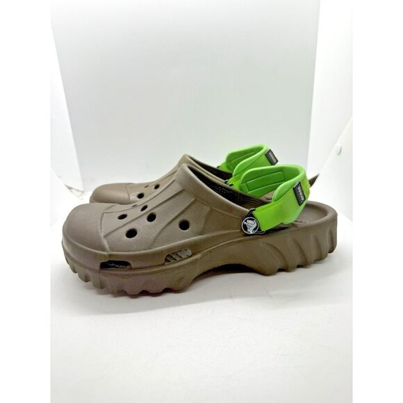 Crocs Unisex Offroad Sport Clogs Brown Chocolate Green Strap Sz 8 Men 10 Women main image 4